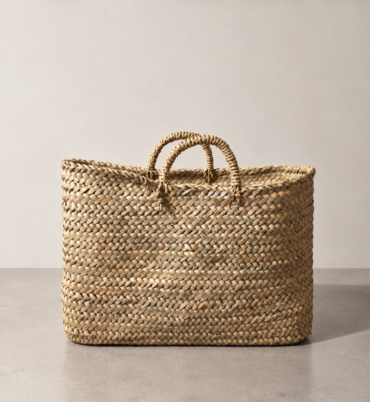 WOVEN REED BASKET