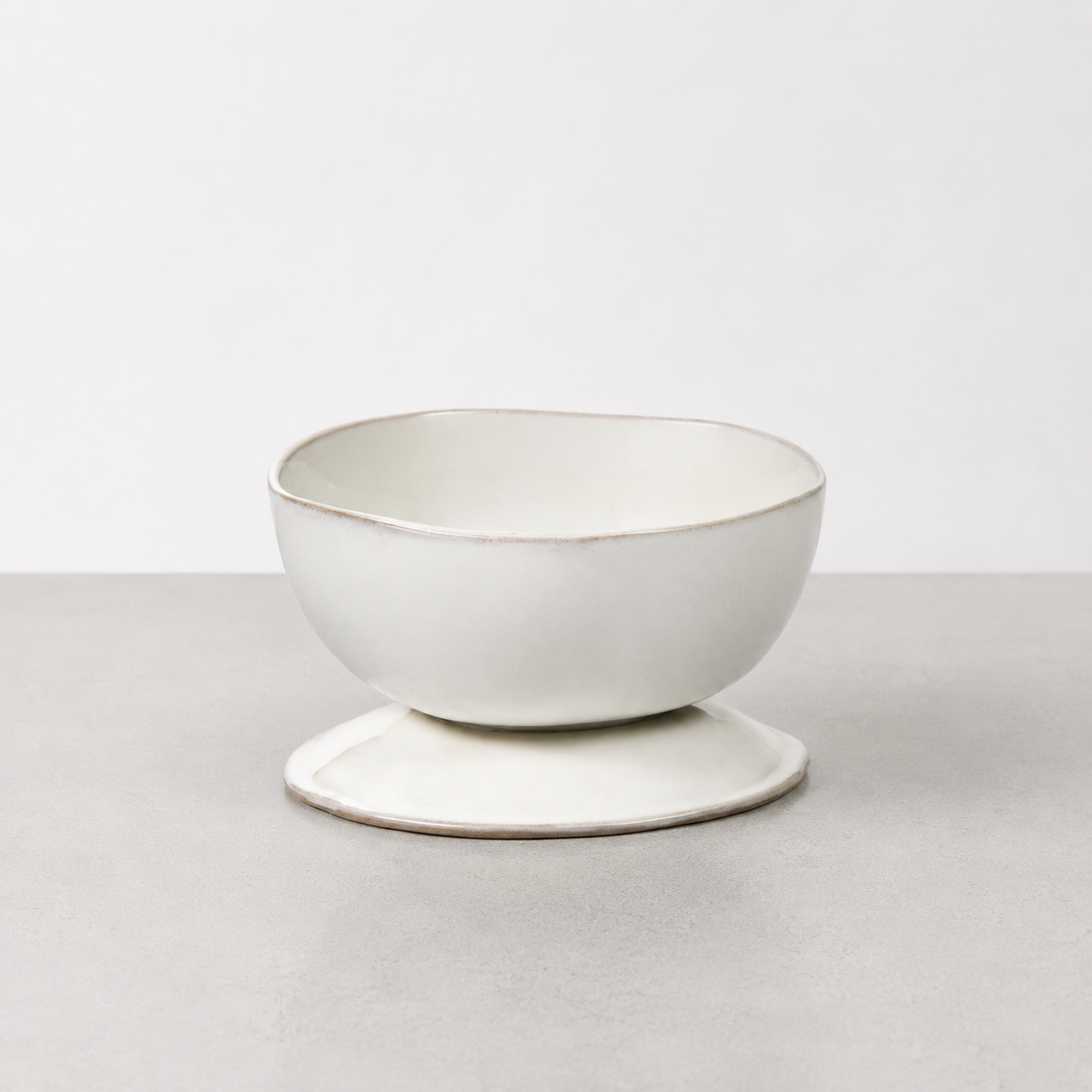 HIGH FOOTED CERMAMIC DISH