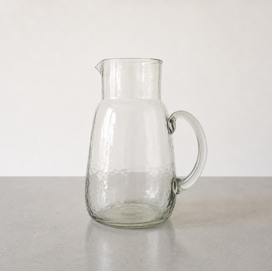 HAMMERED CARAFE - WITH HANDLE